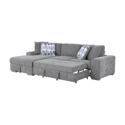 9624GY*2LC2R (2)2-Piece Sectional with Left Chaise - 9624GY*2LC2R - Bien Home Furniture &amp; Electronics