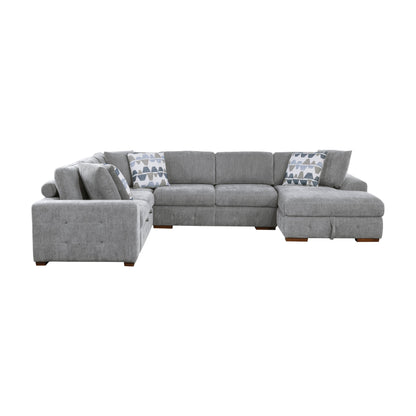 9624GY*42LRC (4)4-Piece Sectional with Right Chaise - 9624GY*42LRC - Bien Home Furniture &amp; Electronics