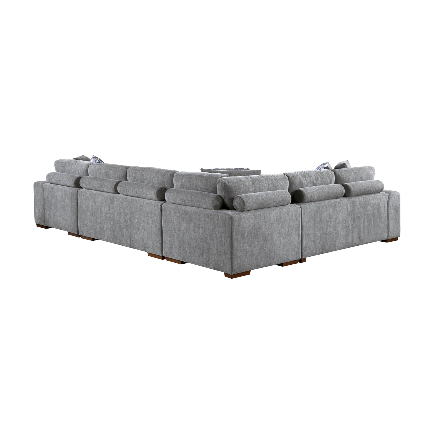 9624GY*42LRC (4)4-Piece Sectional with Right Chaise - 9624GY*42LRC - Bien Home Furniture &amp; Electronics