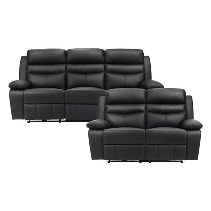 9628BLK*2PW 2pc Set: Sofa, Love (Power) - 9628BLK*2PW - Bien Home Furniture &amp; Electronics