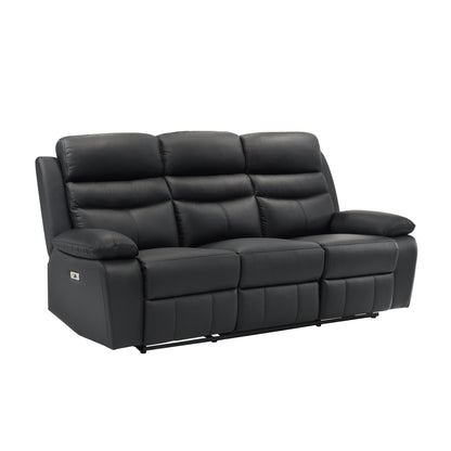 9628BLK*2PW 2pc Set: Sofa, Love (Power) - 9628BLK*2PW - Bien Home Furniture &amp; Electronics