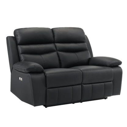 9628BLK-2PW Power Double Reclining Love Seat - 9628BLK-2PW - Bien Home Furniture &amp; Electronics
