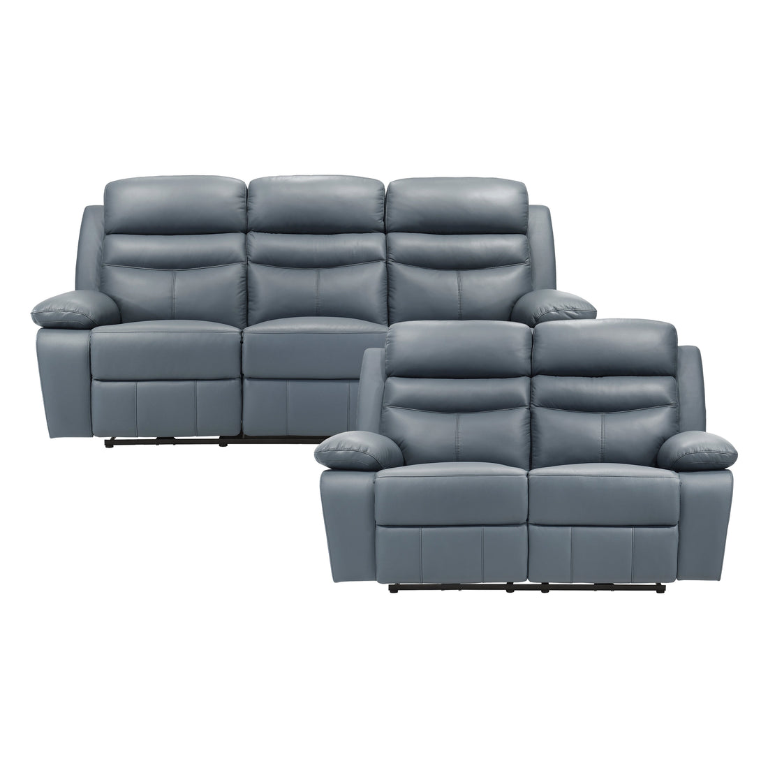 9628BUE*2PW 2pc Set: Sofa, Love (Power) - 9628BUE*2PW - Bien Home Furniture &amp; Electronics