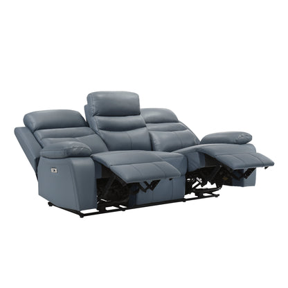 9628BUE-3PW Power Double Reclining Sofa - 9628BUE-3PW - Bien Home Furniture &amp; Electronics