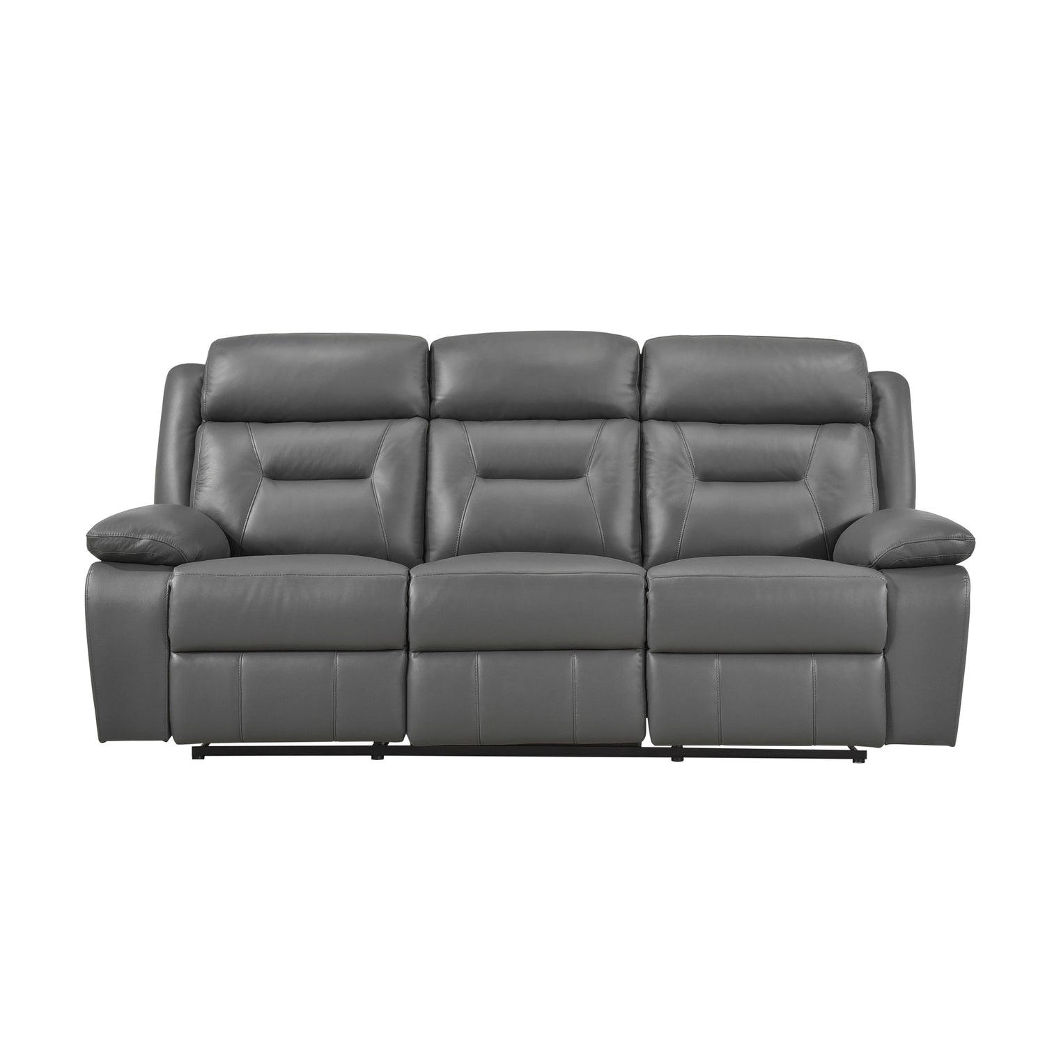 9629DGY-3 Double Reclining Sofa - 9629DGY-3 - Bien Home Furniture &amp; Electronics