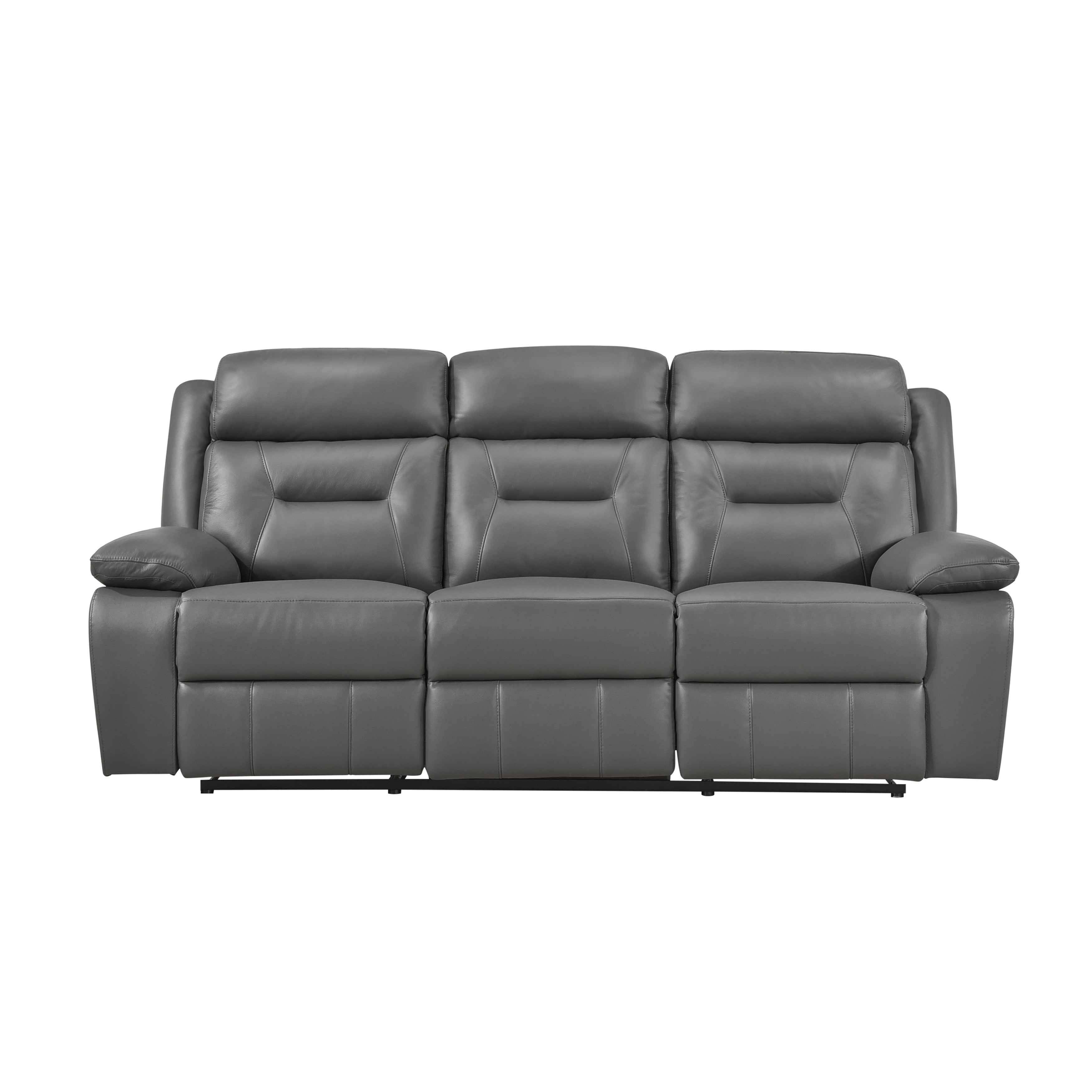 9629DGY-3 Double Reclining Sofa - 9629DGY-3 - Bien Home Furniture &amp; Electronics