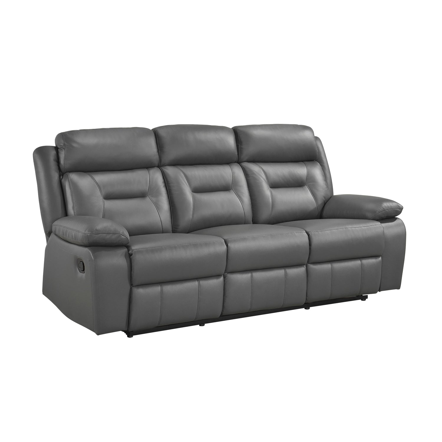 9629DGY-3 Double Reclining Sofa - 9629DGY-3 - Bien Home Furniture &amp; Electronics