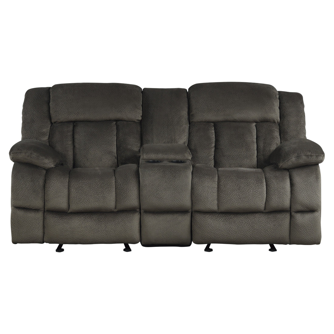 9636-2 Double Glider Reclining Loveseat with Center Console - 9636-2 - Bien Home Furniture &amp; Electronics
