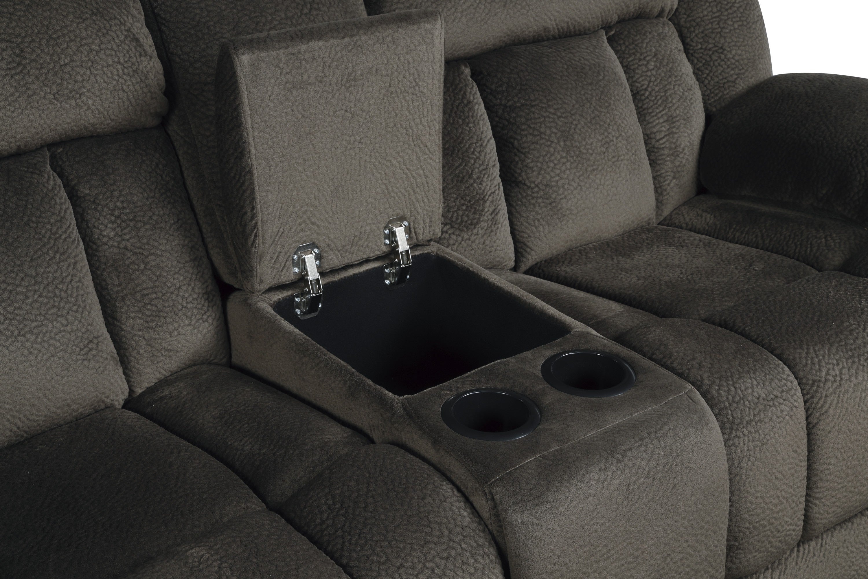 9636-2 Double Glider Reclining Loveseat with Center Console - 9636-2 - Bien Home Furniture &amp; Electronics