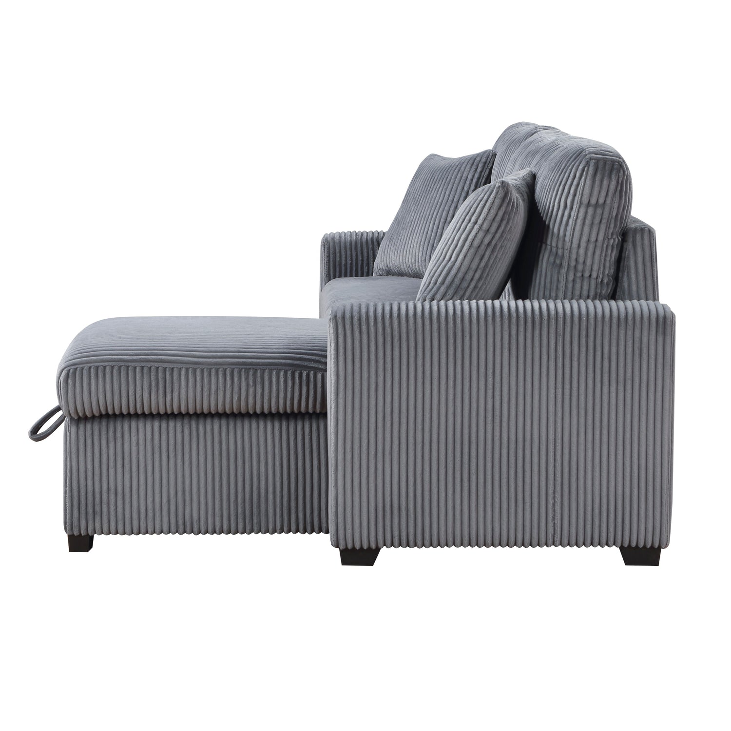 9649DG*SC (3)3-Piece Reversible Sectional with Pull-out Bed and Hidden Storage - 9649DG*SC - Bien Home Furniture &amp; Electronics