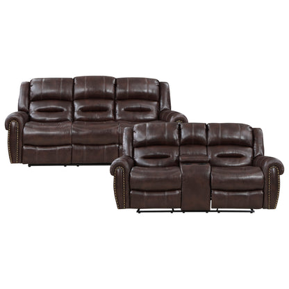 9668NBR*2 2pc Set: Sofa, Love - 9668NBR*2 - Bien Home Furniture &amp; Electronics