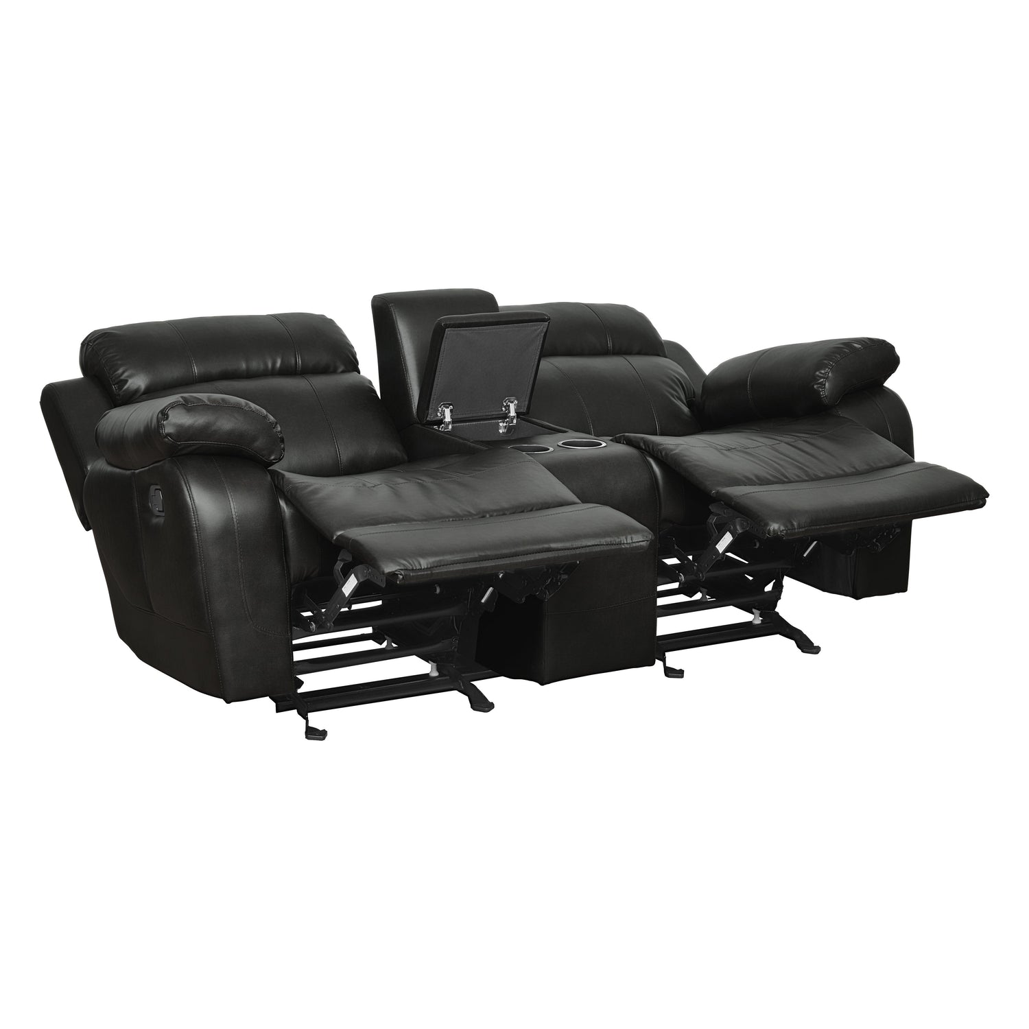 9724BLK*2 2pc Set: Sofa, Love - 9724BLK*2 - Bien Home Furniture &amp; Electronics