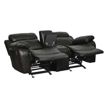 9724BLK*2 2pc Set: Sofa, Love - 9724BLK*2 - Bien Home Furniture &amp; Electronics