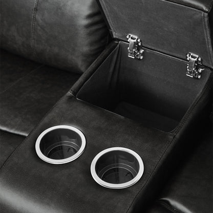 9724BLK*2 2pc Set: Sofa, Love - 9724BLK*2 - Bien Home Furniture &amp; Electronics