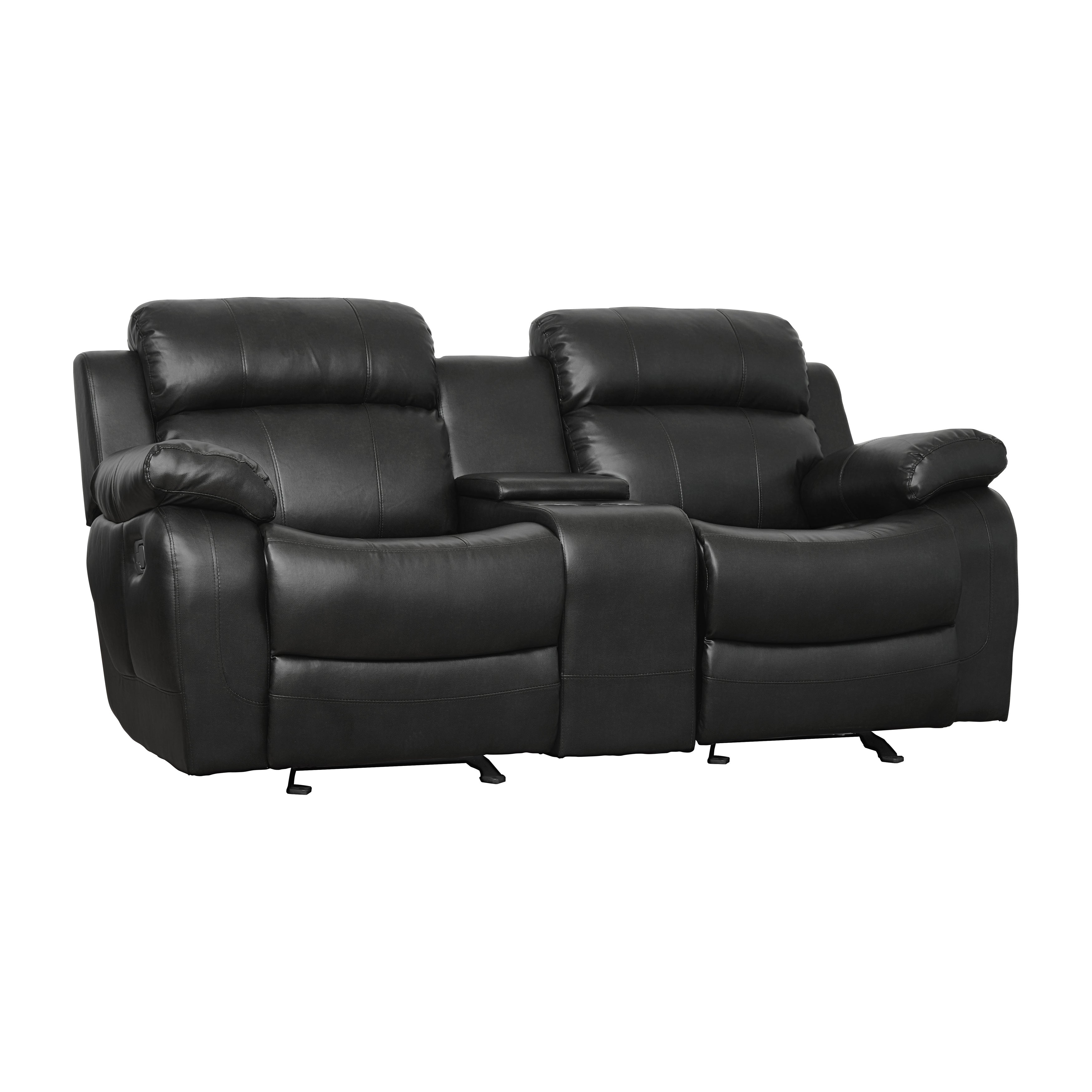 9724BLK*2 2pc Set: Sofa, Love - 9724BLK*2 - Bien Home Furniture &amp; Electronics
