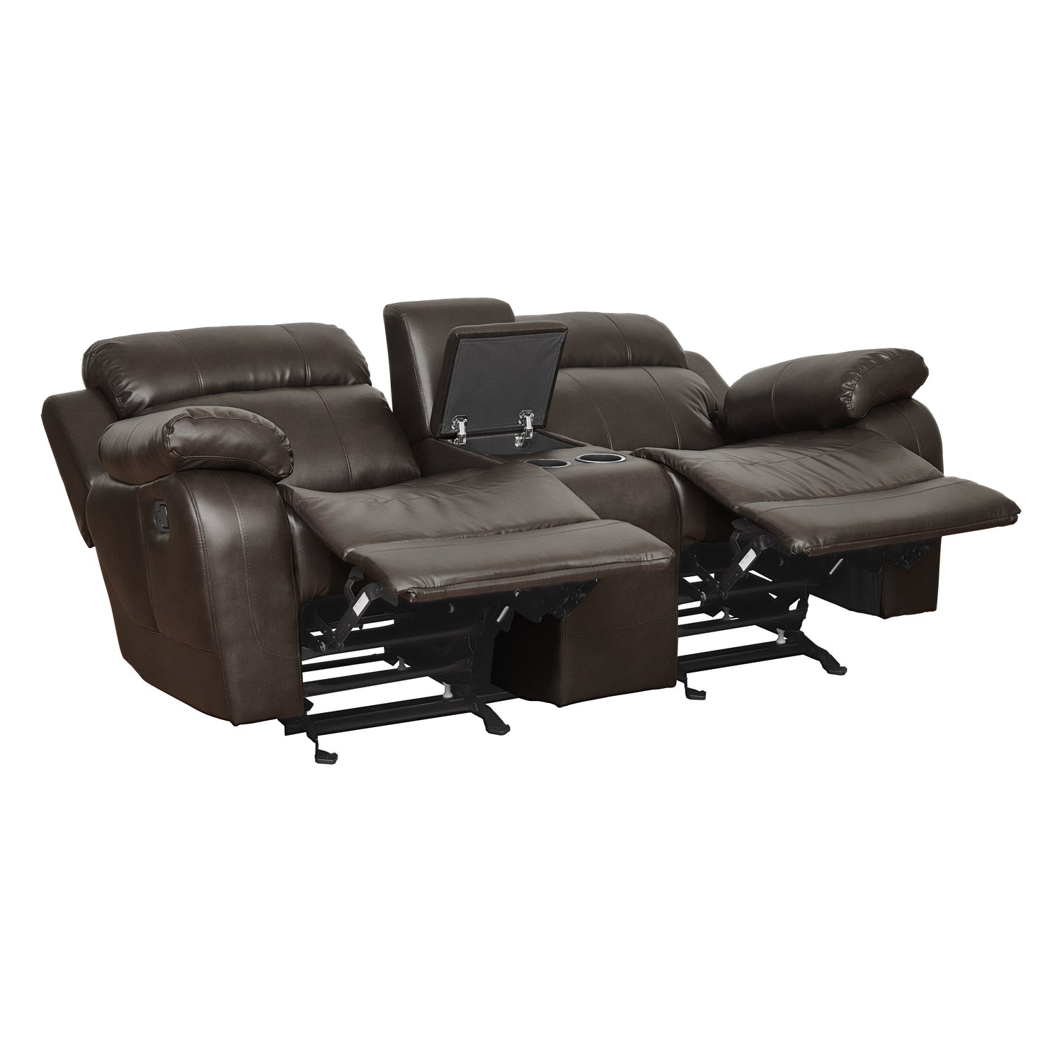 9724BRW*2 2pc Set: Sofa, Love - 9724BRW*2 - Bien Home Furniture &amp; Electronics