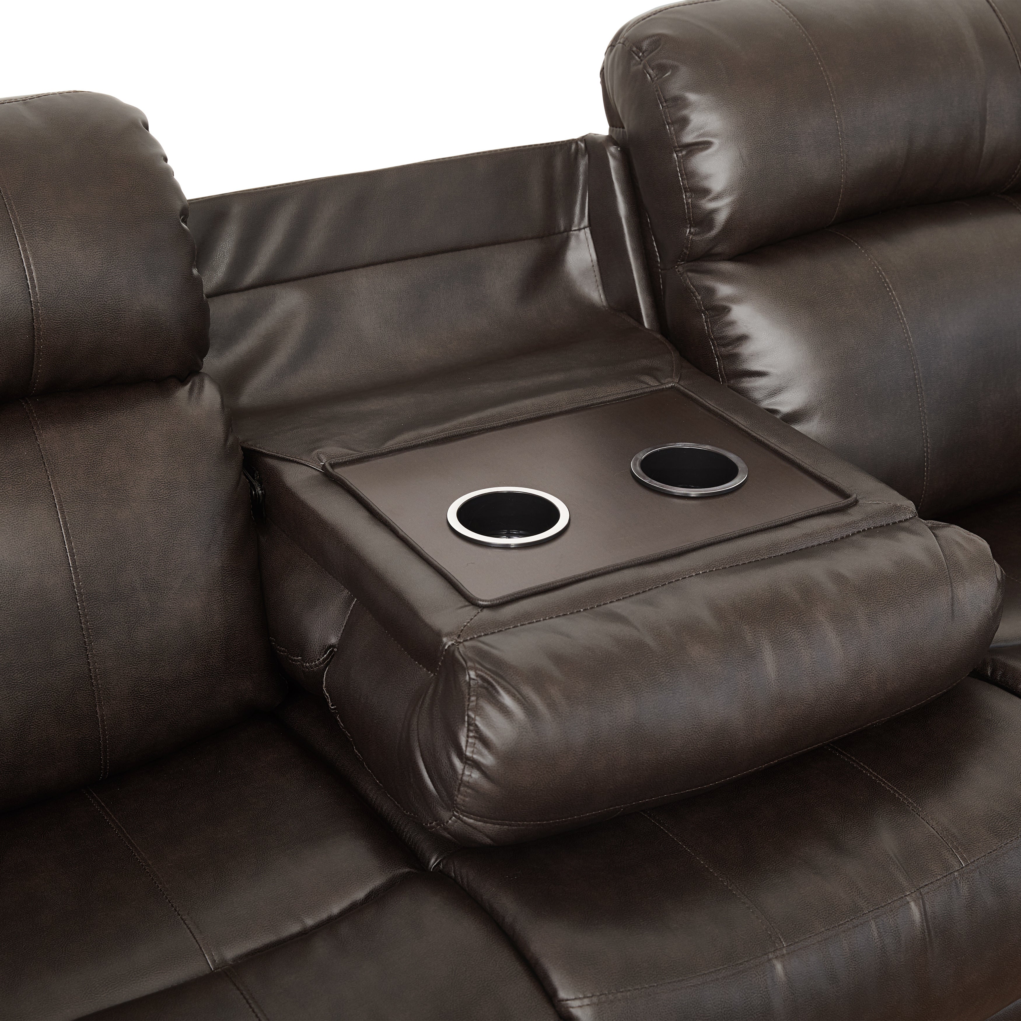 9724BRW*2 2pc Set: Sofa, Love - 9724BRW*2 - Bien Home Furniture &amp; Electronics
