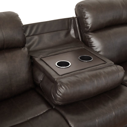 9724BRW*2 2pc Set: Sofa, Love - 9724BRW*2 - Bien Home Furniture &amp; Electronics