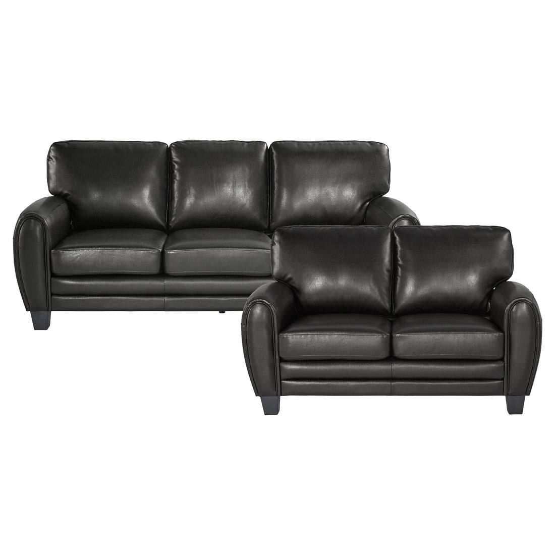9734BK*2 2pc Set: Sofa, Love - 9734BK*2 - Bien Home Furniture &amp; Electronics