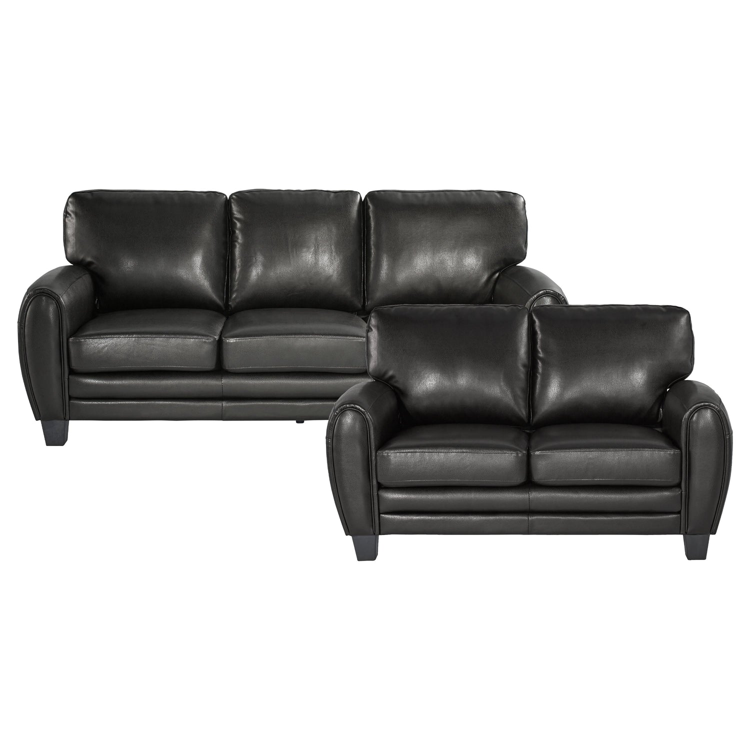 9734BK*2 2pc Set: Sofa, Love - 9734BK*2 - Bien Home Furniture &amp; Electronics
