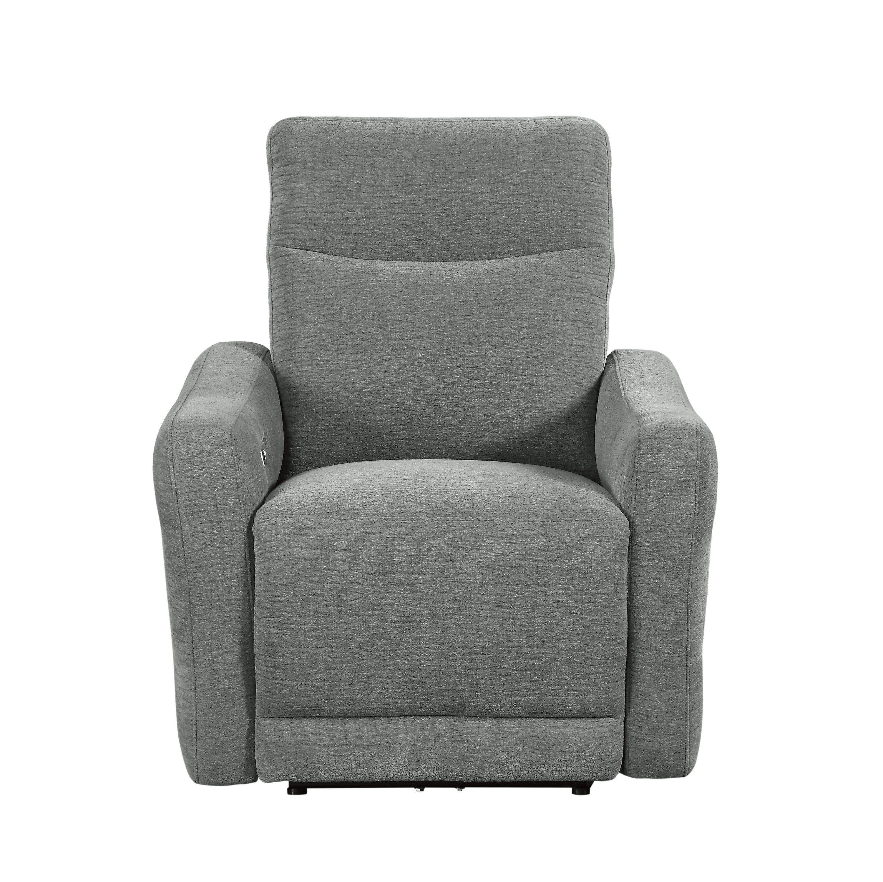 9804DV-1PWH Power Lay Flat Reclining Chair with Power Headrest and USB Port - 9804DV-1PWH - Bien Home Furniture &amp; Electronics