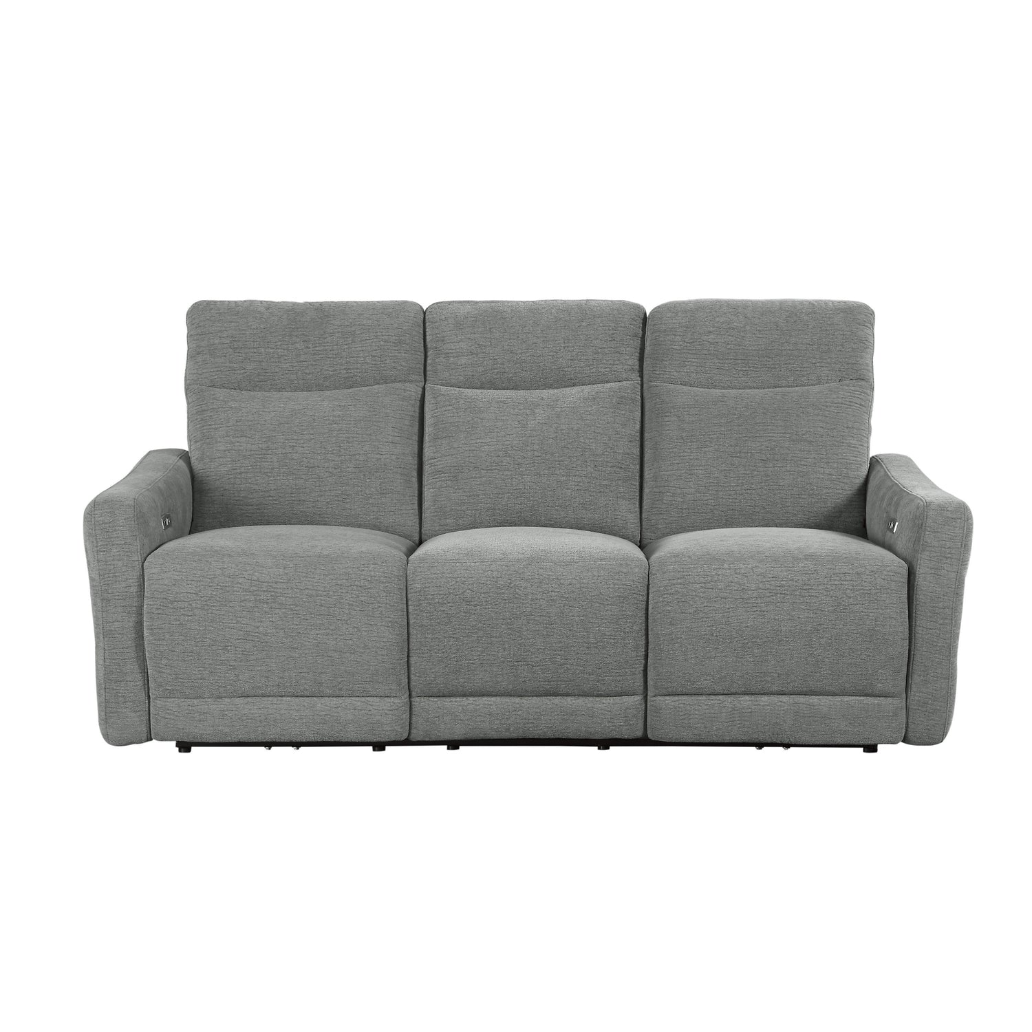 9804DV-3PWH Power Double Lay Flat Reclining Sofa with Power Headrests and USB Ports - 9804DV-3PWH - Bien Home Furniture &amp; Electronics