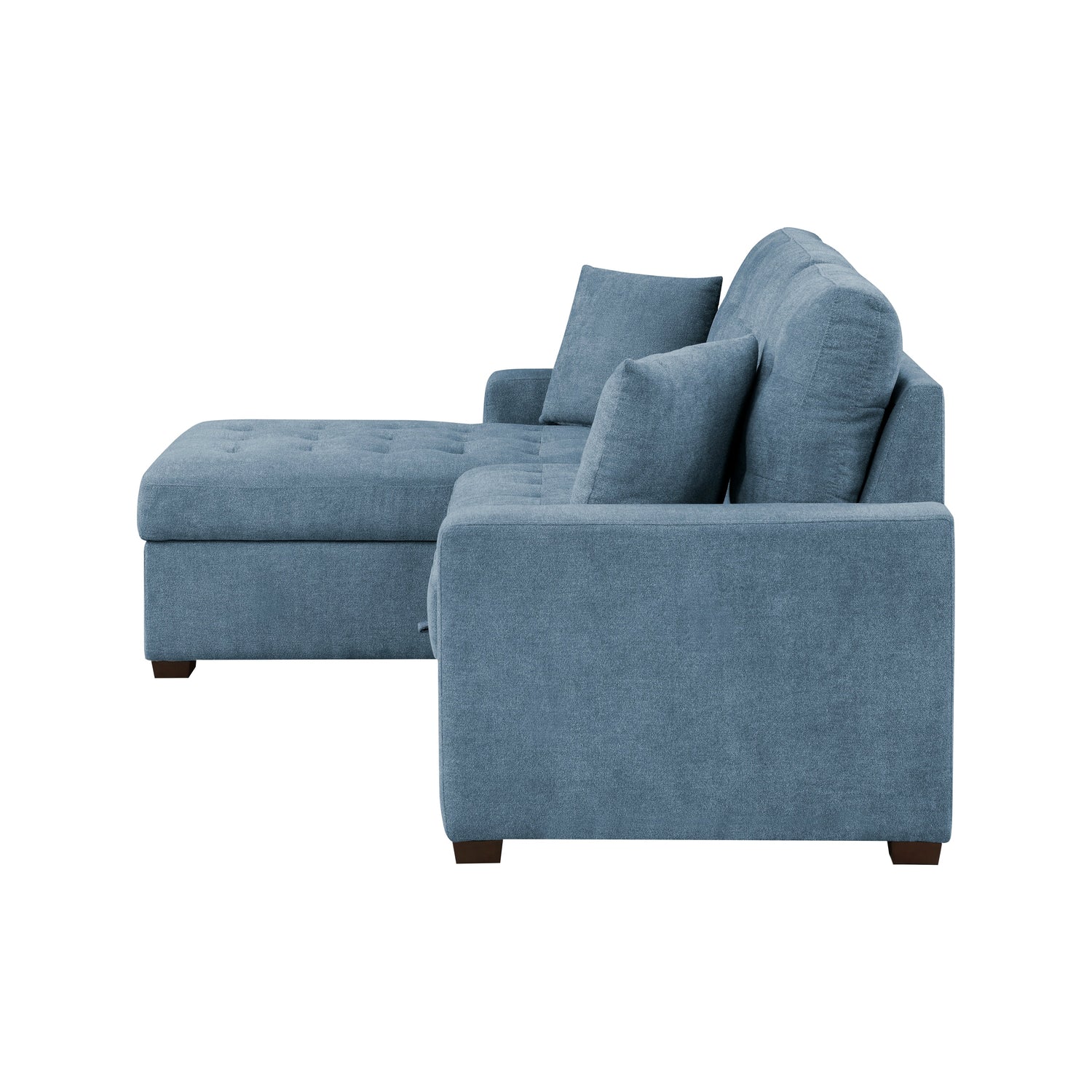 9816BU*2LCRL (2)2-Piece Sectional with Left Chaise, Pull-out Bed and Hidden Storage - 9816BU*2LCRL - Bien Home Furniture &amp; Electronics