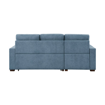 9816BU*2LCRL (2)2-Piece Sectional with Left Chaise, Pull-out Bed and Hidden Storage - 9816BU*2LCRL - Bien Home Furniture &amp; Electronics