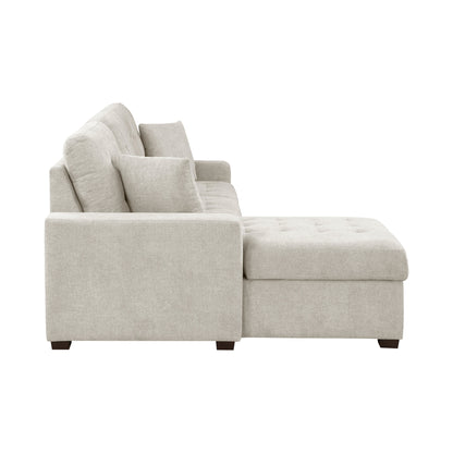 9816SN*2LCRL (2)2-Piece Sectional with Left Chaise, Pull-out Bed and Hidden Storage - 9816SN*2LCRL - Bien Home Furniture &amp; Electronics