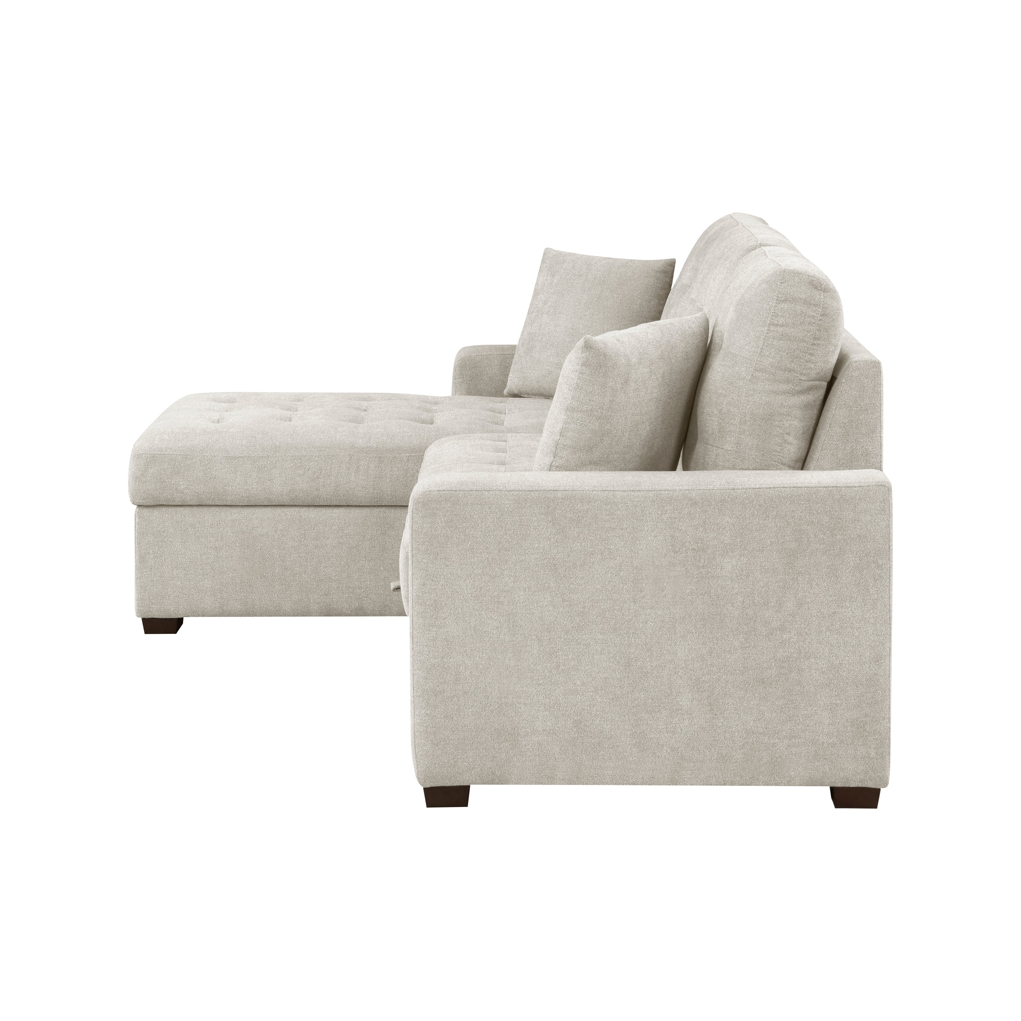 9816SN*2LCRL (2)2-Piece Sectional with Left Chaise, Pull-out Bed and Hidden Storage - 9816SN*2LCRL - Bien Home Furniture &amp; Electronics