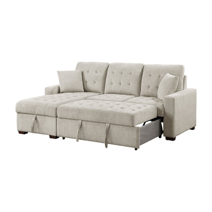 9816SN*2LCRL (2)2-Piece Sectional with Left Chaise, Pull-out Bed and Hidden Storage - 9816SN*2LCRL - Bien Home Furniture &amp; Electronics