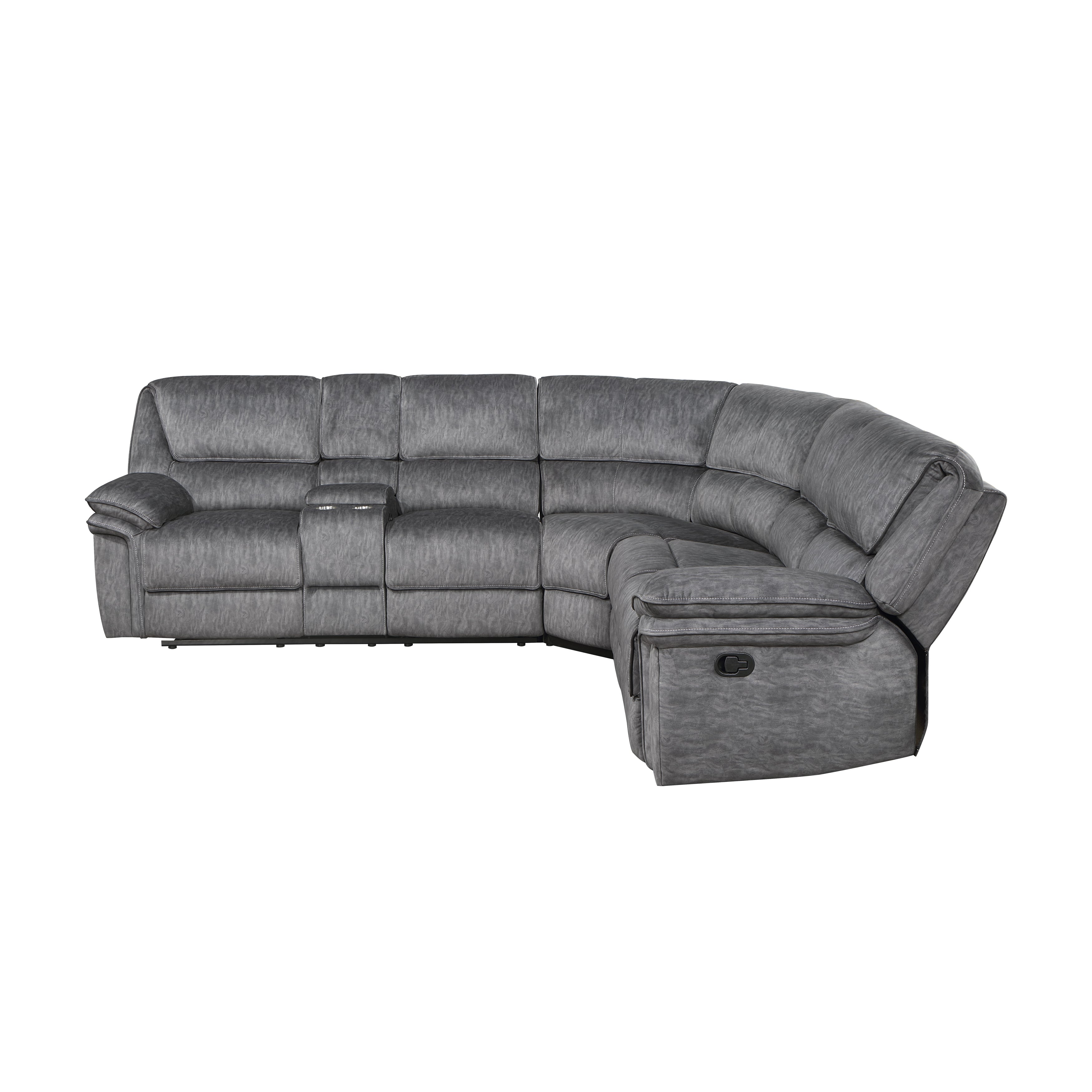9913*32LCN2R (3)3-Piece Reclining Sectional with Left Console - 9913*32LCN2R - Bien Home Furniture &amp; Electronics
