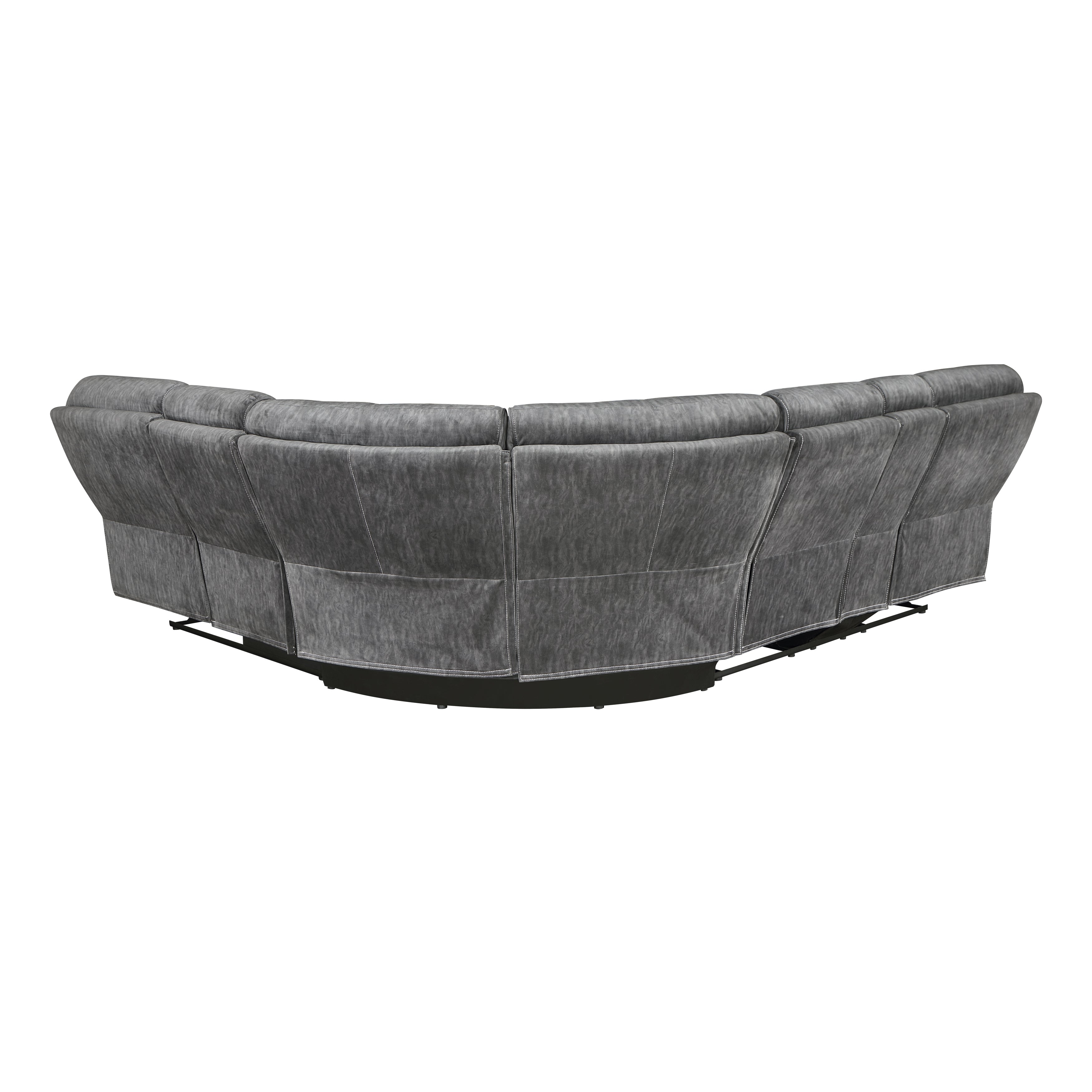 9913*32LCN2R (3)3-Piece Reclining Sectional with Left Console - 9913*32LCN2R - Bien Home Furniture &amp; Electronics