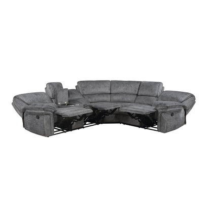 9913*32LCN2R (3)3-Piece Reclining Sectional with Left Console - 9913*32LCN2R - Bien Home Furniture &amp; Electronics