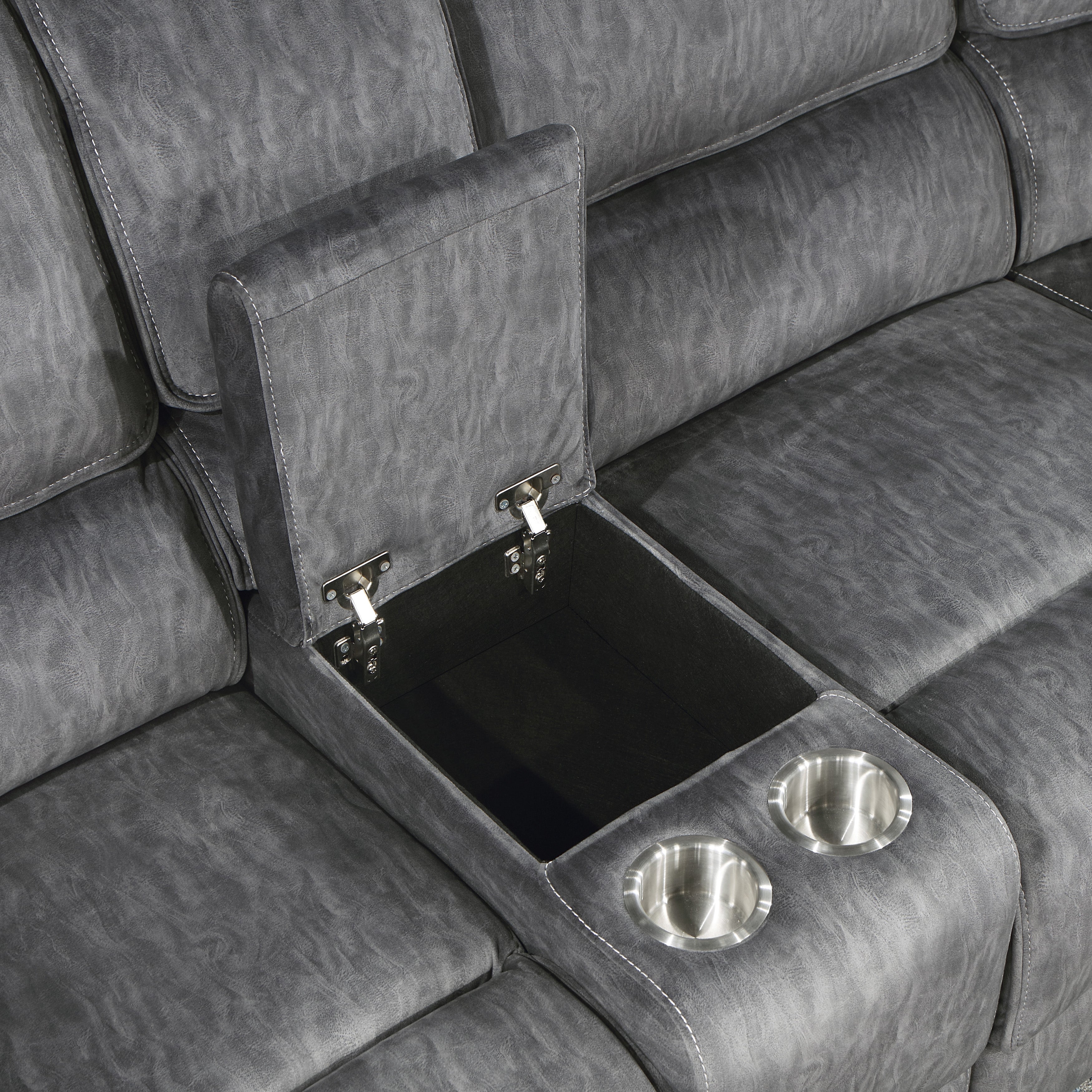9913*32LCN2R (3)3-Piece Reclining Sectional with Left Console - 9913*32LCN2R - Bien Home Furniture &amp; Electronics