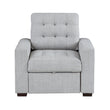 9916GY-1 CHAIR WITH PULL-OUT OTTOMAN - 9916GY-1 - Bien Home Furniture & Electronics
