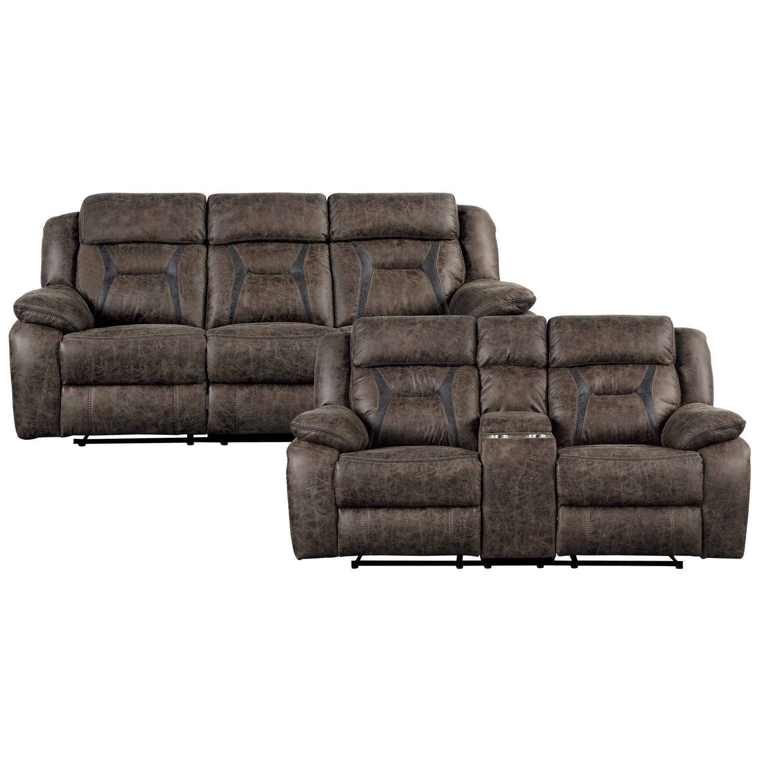 9989DB*2 2pc Set: Sofa, Love - 9989DB*2 - Bien Home Furniture &amp; Electronics