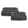 9989GY*2 2pc Set: Sofa, Love - 9989GY*2 - Bien Home Furniture & Electronics