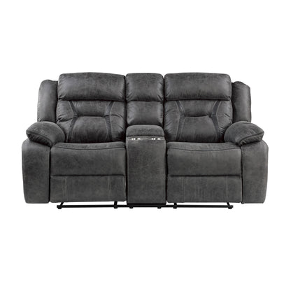 9989GY*2 2pc Set: Sofa, Love - 9989GY*2 - Bien Home Furniture &amp; Electronics