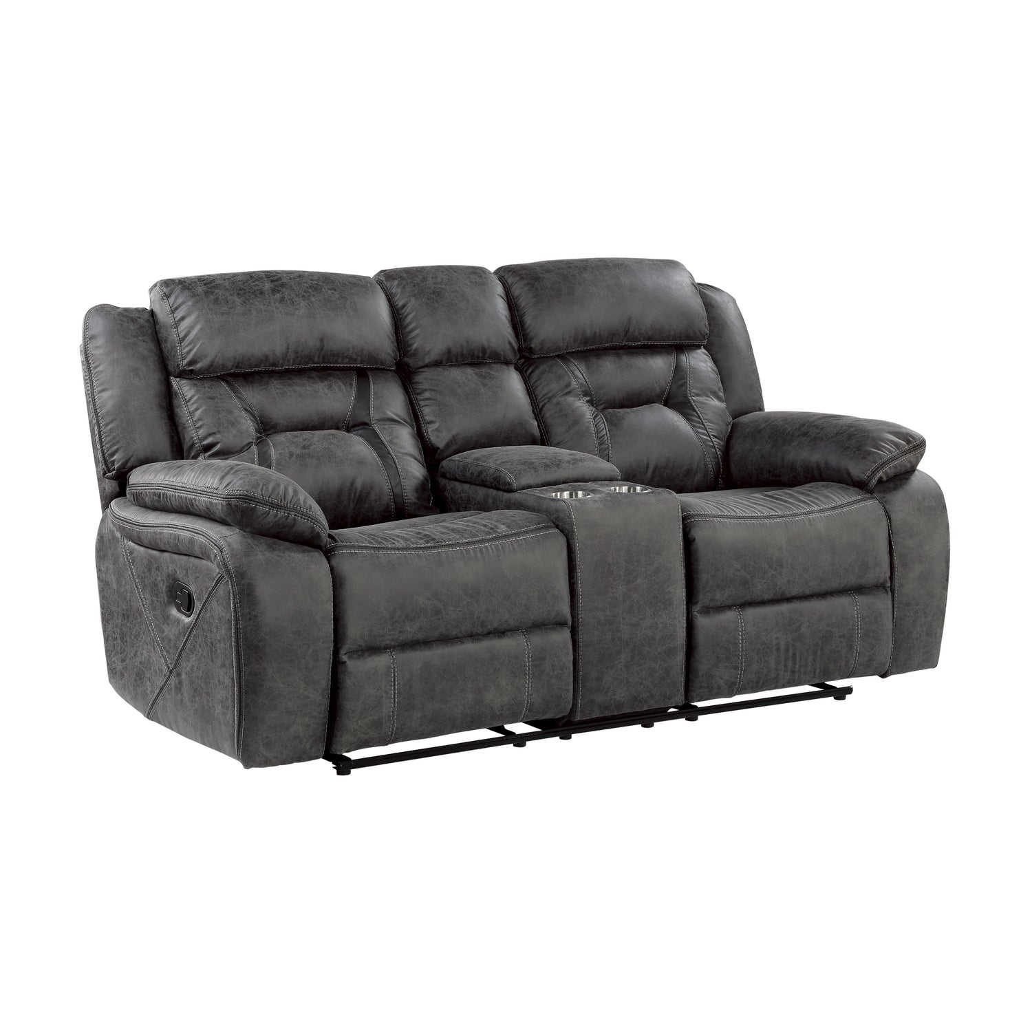 9989GY*2 2pc Set: Sofa, Love - 9989GY*2 - Bien Home Furniture &amp; Electronics