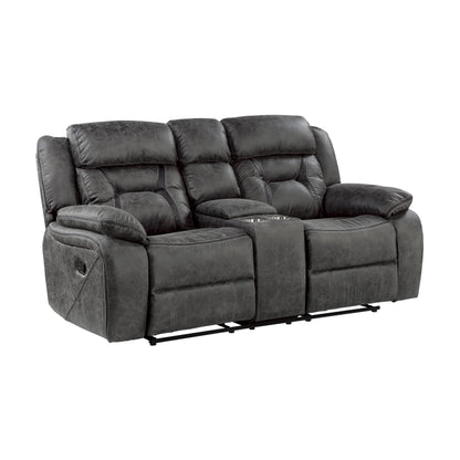 9989GY*2 2pc Set: Sofa, Love - 9989GY*2 - Bien Home Furniture &amp; Electronics