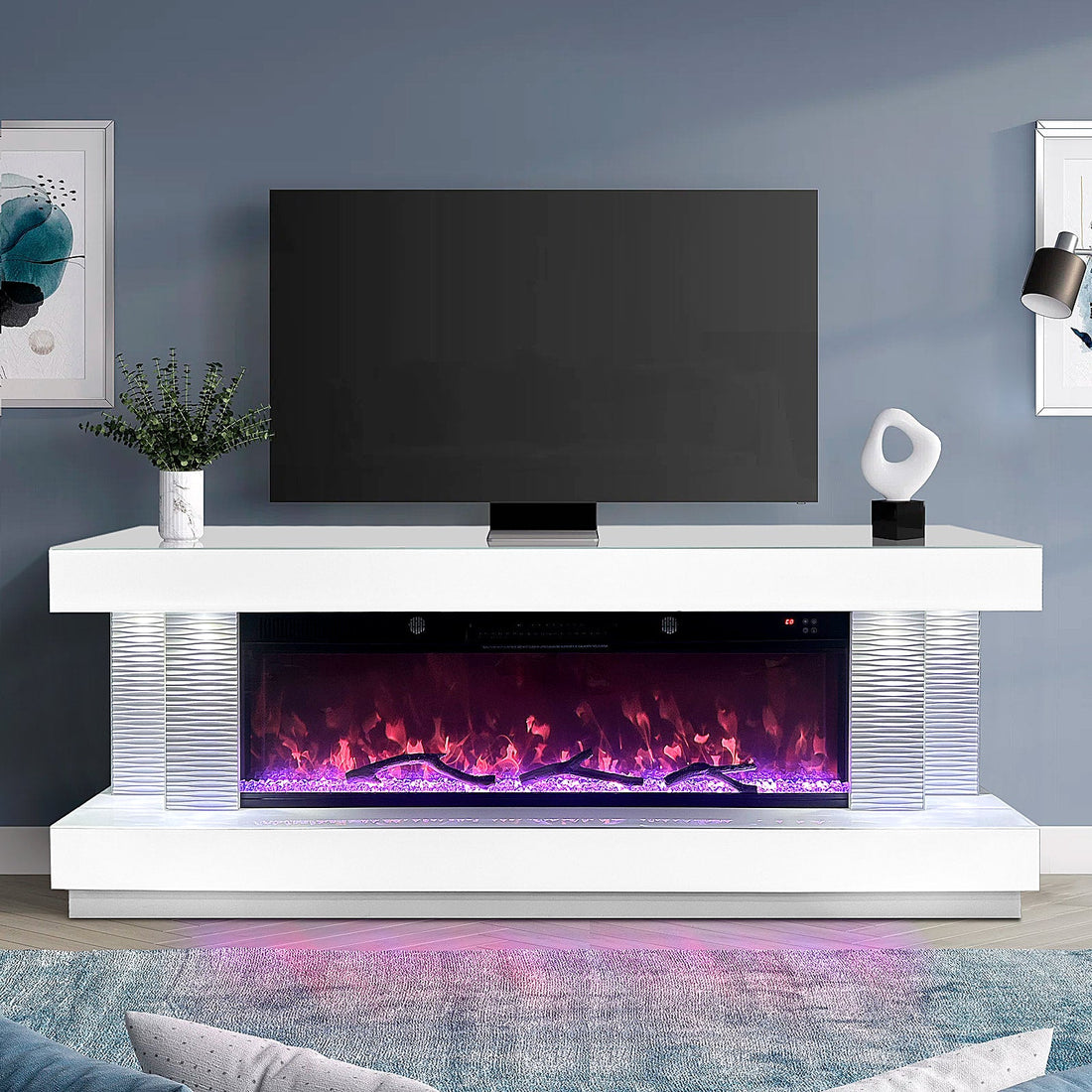 A91 TV STAND W/FIREPLACE - A91 TV STAND - Bien Home Furniture &amp; Electronics