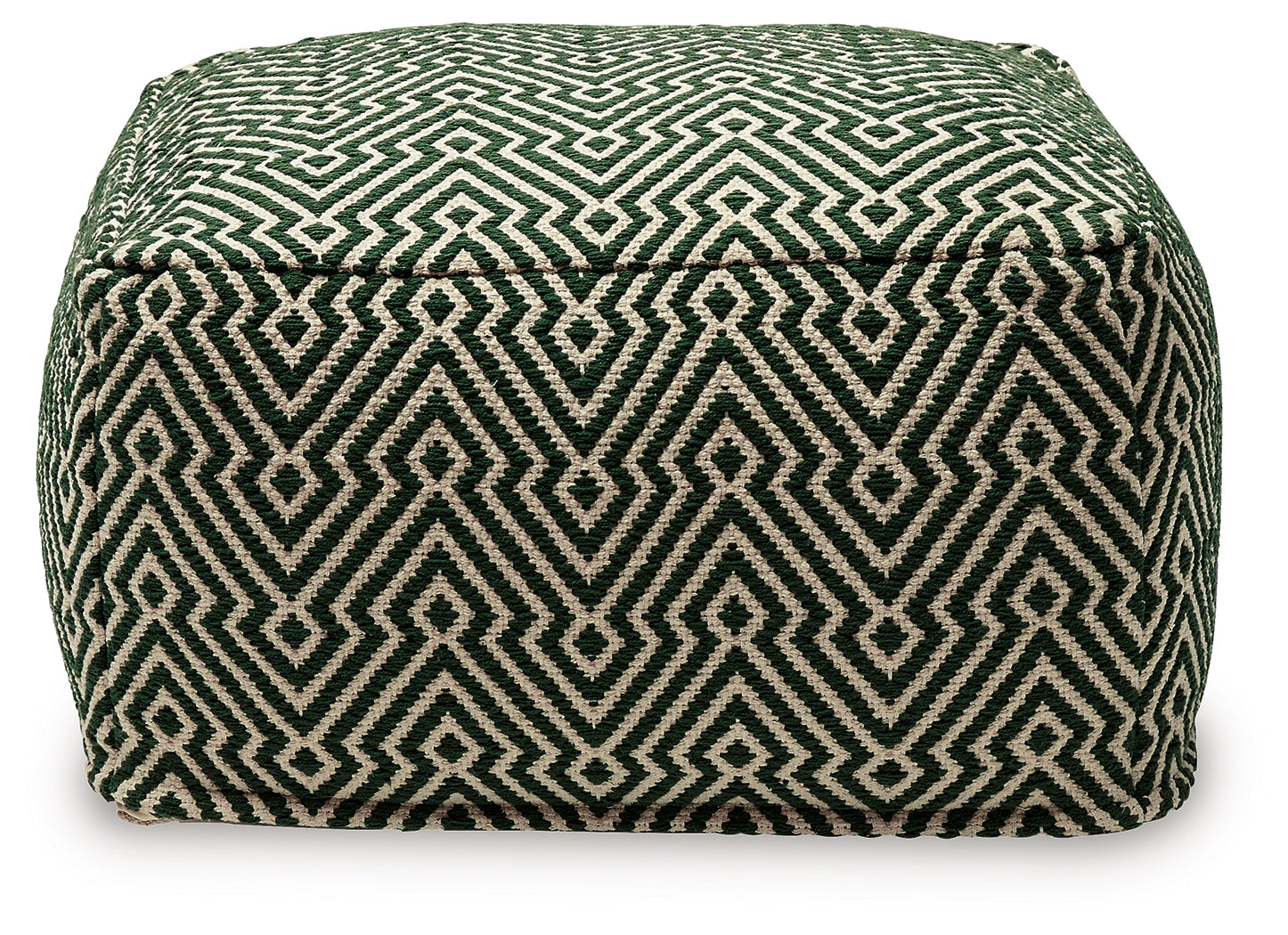 Abacy Green/Ivory Pouf - A1001053 - Bien Home Furniture &amp; Electronics