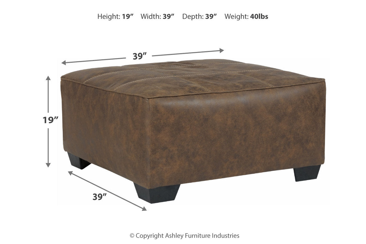 Abalone Chocolate Oversized Accent Ottoman - 9130208 - Bien Home Furniture &amp; Electronics