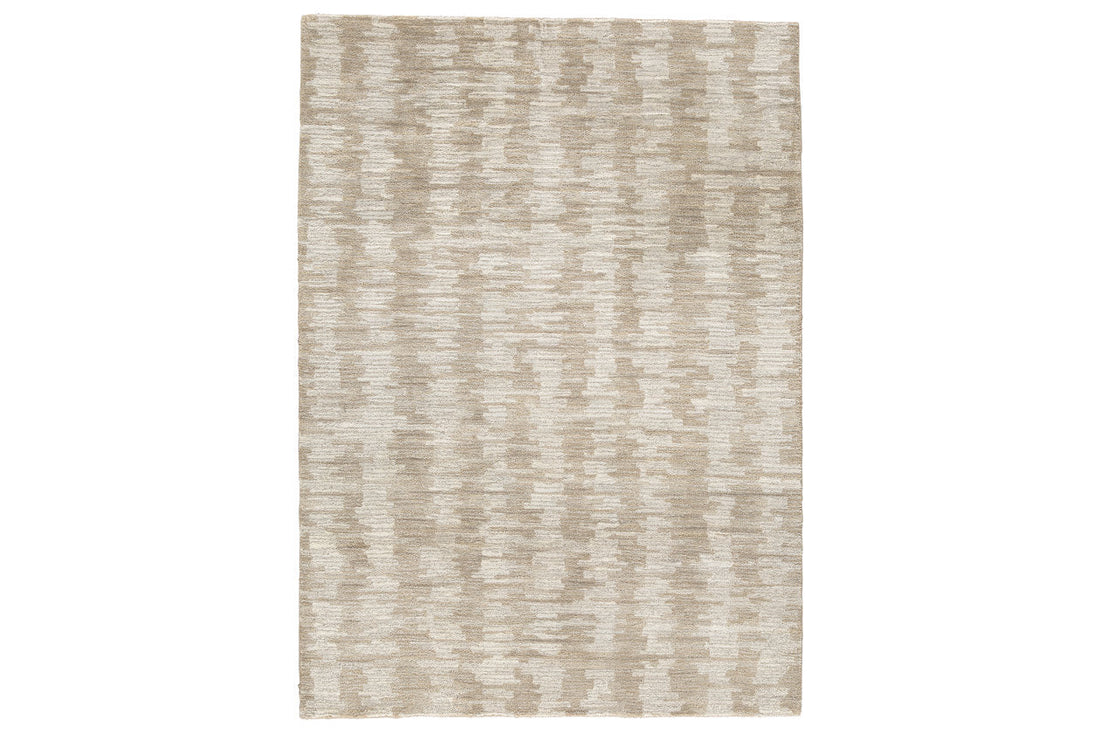 Abanlane Brown/Cream Medium Rug - R404812 - Bien Home Furniture & Electronics