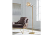 Abanson Amber/Gold Finish Floor Lamp - L206021 - Bien Home Furniture & Electronics