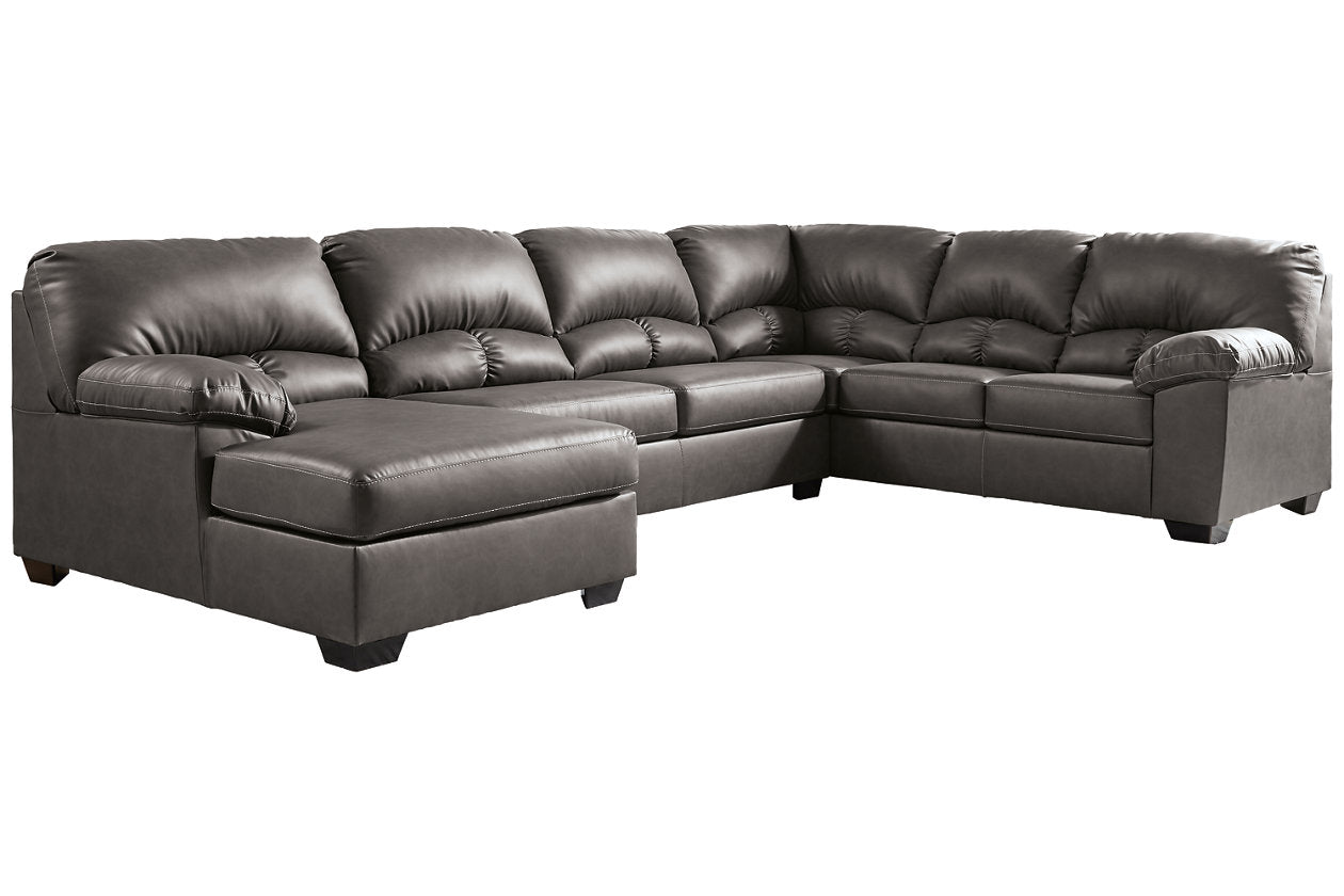 Aberton Gray LAF Sectional - SET | 2560116 | 2560134 | 2560149 - Bien Home Furniture &amp; Electronics