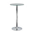 Abiline Chrome Glass Top Round Bar Table - 120341 - Bien Home Furniture & Electronics