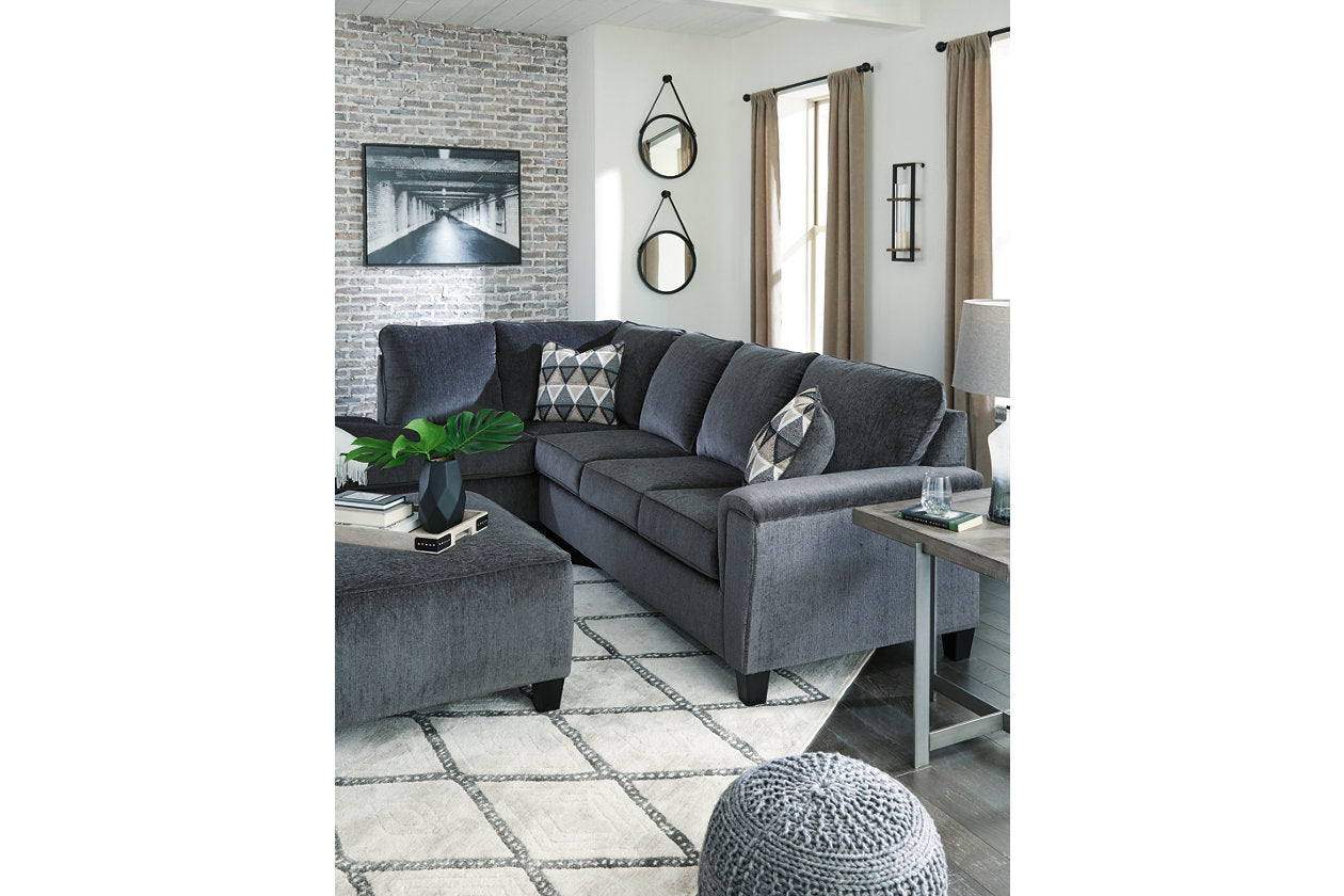 Abinger Smoke LAF Sectional - SET | 8390516 | 8390567 - Bien Home Furniture &amp; Electronics