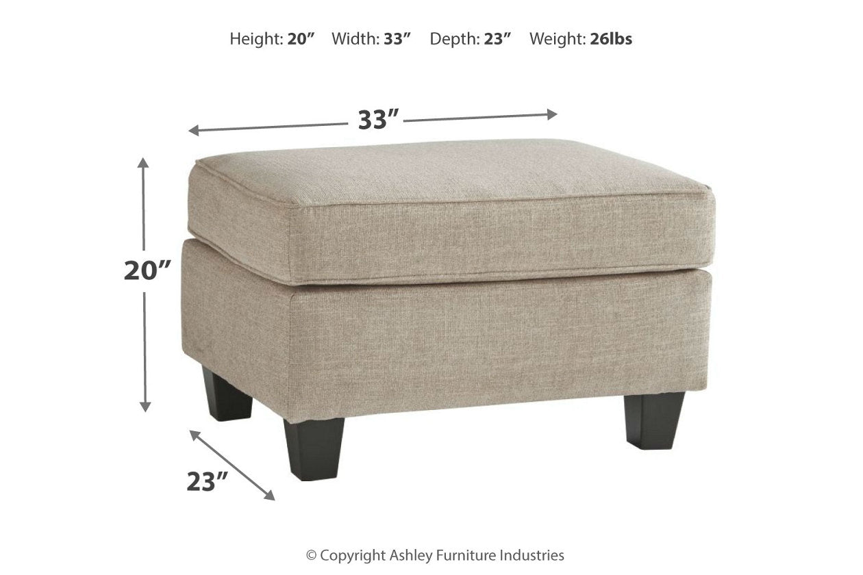 Abney Driftwood Ottoman - 4970114 - Bien Home Furniture &amp; Electronics